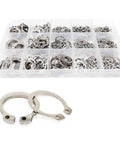 Pro Grade Heavy Duty Snap Ring Kit 500 To 900 Pieces, M5 Through M20 External Circlips in plastic organizer