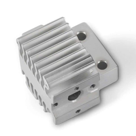 All Metal Hotend Heatsink Cooler Block Upgrade for 3D Printers, aluminum part for Ender 3 V3, improves heat transfer and reduces clogging