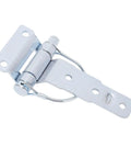 Removable D Type Trailer Hinge For Trucks Vans Caravans And Gate Doors Beefy Heavy Duty Detachable Trailer Door Hinge Hardware For Strong Reliable Connections On Trailers Gates And Horse Trailers. Zinc-plated steel removable trailer hinge, close-up