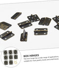 Heavy Duty Spring Hinges Kit 500 Pieces For Boxes And Cabinets With Screws Miniature Iron Hinges For Jewelry Boxes