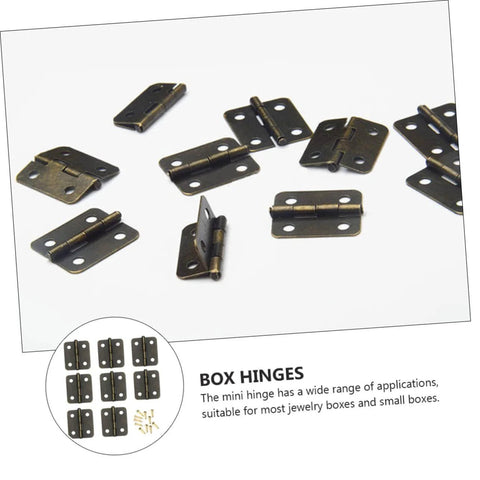 Heavy Duty Spring Hinges Kit 500 Pieces For Boxes And Cabinets With Screws Miniature Iron Hinges For Jewelry Boxes