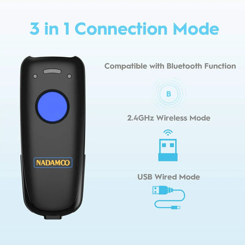 Pro Grade All In One Wireless Barcode Scanner With Bluetooth And 2 4G USB Charging Dock For Inventory Management On Tablets iPhone iPad Android And iOS Devices