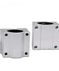 Pro Grade Linear Motion Ball Bearing CNC Parts Set Two Or Four Pieces For 16 And 20 mm Axes Slider Bushings And Guide Rails SCS20UU Compatible CNC Components For Smooth And Accurate Motion, two metal bearing blocks