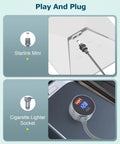 Premium 3 In 1 Car Power Hub delivering sweet 63W DC Juice with Starlink Mini and cigarette lighter socket for car use.