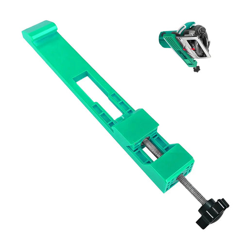 Green Adjustable Circular Saw Guide For Wood And Tile Ultra Precision Cutting Base Clamp For Circular Saw And Skill Saw Easy Setup