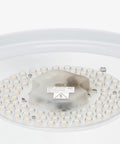 Interior view of Dope Flush Mount Ceiling Light With Drum Shade LED Fixture Remote Control Dimmable And Color Temp Adjust 15.75 Inch Diameter