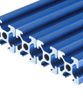 Four Piece 100mm 4 Inch 2020 T Slot Aluminum Extrusion Profile Kit In European 20 Series Anodized Blue Linear Rail Frame For 3D Printers And CNC Machines Durable Aluminum Build, blue 6063 aluminum profiles
