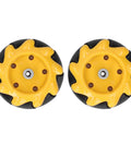 Pair of 60mm smart robot car mecanum wheels for omnidirectional movement