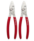 Heavy Duty 7 Inch Slip Joint Screw Extraction Pliers 2 Pack for Stripped Rusted and Stuck Screws Nuts and Bolts Removal with red grips