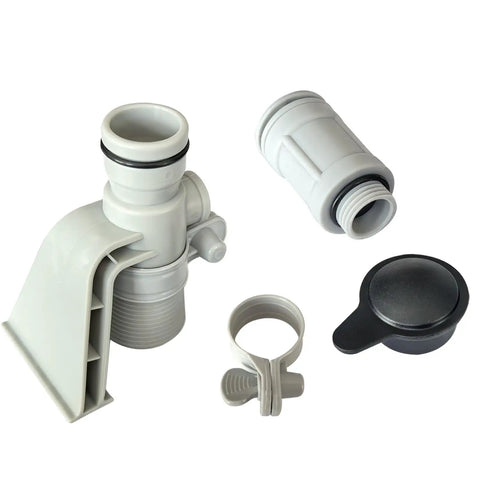 Pool Pipe Holder And Air Jet Valve Cap Replacement Kit For Above Ground Pools Compatible With C1000 Valves Includes Black Cap