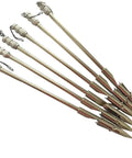 Heavy Duty 420 Stainless Steel Slingshot Broadheads Set Of 6 For Bow Fishing 16 Cm Long 24 G Each Pro Grade Silver Finish Arrowheads