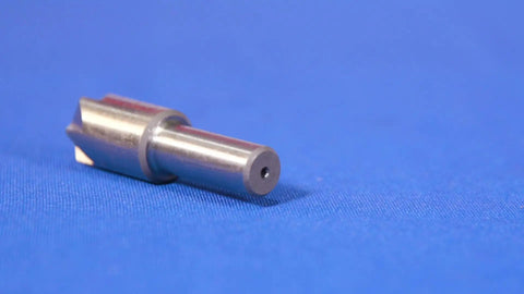 3/8 Inch 90 Degree High Speed Steel Chatterless Countersink featuring a six flute design and round shank for precise metal working.