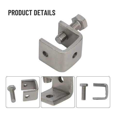 Four Pack C Clamp Desk Lamp Mount Clips Table Mount Brackets For Attaching Lamps And U Shaped Clips Space Saving Organizer For Home Office Furniture Accessories No Tool Needed For Quick Solid Hold