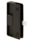 Go-To 3 Inch Center Sliding Screen Door Latch And Pull Kit, black plastic with steel latch, mortise install, non-handed design