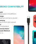 65W USB-C Laptop Charger For USB-C Laptops And Chromebooks, Multi-Voltage Power Adapter With 5V 3A / 9V 3A / 12V 5A / 15V 4.33A / 20V 3.25A Output, Worldwide 100-240V Input, Slim USB-C Power Adapter for phones, tablets and Switch