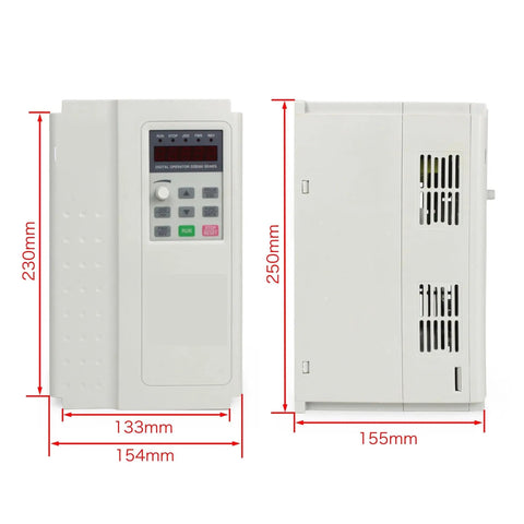 Rugged Air Cooled ATC Spindle Motor Kit With VFD Controller For CNC Router Milling Rig 7500Watt 380Volt BT30 Taper with control panel.
