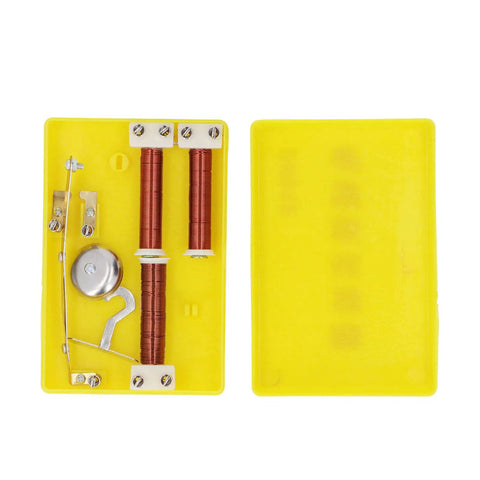 Electromagnet Experiment Kit for Physics Classrooms and Labs, Hands On Learning Tool With Helical Coil Electric Bell Hooks in case