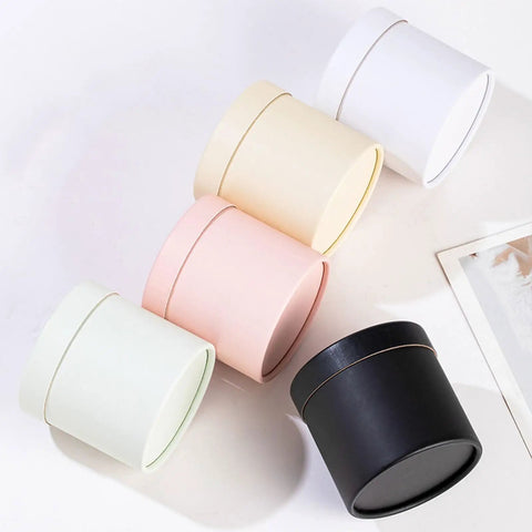 Round Cardboard Gift Boxes With Lid For Weddings And Parties Rose Flower Packaging Decor Versatile Gift Box 12x12x12 cm in assorted colors
