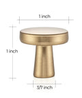 Champagne Bronze Cabinet Knobs 1 Inch Round Drawer Knob Set 30 Pack With 60 Screws For Easy Mount slick dope look 1-inch metal knob