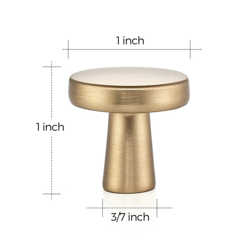 Champagne Bronze Cabinet Knobs 1 Inch Round Drawer Knob Set 30 Pack With 60 Screws For Easy Mount slick dope look 1-inch metal knob