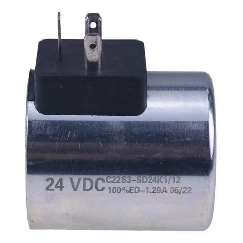 Premium Solenoid Valve Coil S1 024000 24VDC Direct Fit Replacement For Parker 028000 012000 Industrial Heavy Duty Hydraulic System Component Built Dang Tough
