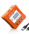 Magnetic Digital Angle Finder For Woodworking And Table Saws 360 Degree Inclinometer Protractor Bevel Gauge Angle Cube With 0.01 Degree Resolution One Button Readout