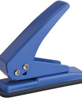 Blue Handy One Quarter Inch Hole Punch For Paper And Craft Projects 20 Sheet Capacity Slim Handheld Punch With Non Slip Base