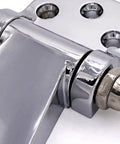 Heavy Duty T Type Door Hinges For Industrial Enclosures And Equipment, Rugged Metal Cabinet Hinges With Screws Close-up