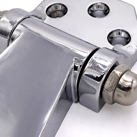 Heavy Duty T Type Door Hinges For Industrial Enclosures And Equipment, Rugged Metal Cabinet Hinges With Screws Close-up