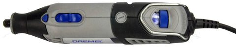 Badass Corded Rotary Tool Kit Featuring Variable Speed Control And Slim Ergonomic Grip With 28 Hella Tough Attachments For Precision Carving Polishing And Smooth Finishing, viewed from the side.
