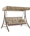 Beefy 350 Denier Beige Replacement Canopy Top For Callimont Park Swing Models RUS4239 And RUS4239-WM, Custom Fit Outdoor Patio Shelter