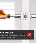 Installation of interior passage door lever handle for closet and hallway doors nonlocking reversible chrome finish easy DIY install.