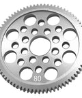 Beefed Up Aluminum 48P Spur Gear 80T For 1 To 10 RC Drift Cars 7075 Alloy Upgrade Gear Fits Belt Drive And Shaft Drive Sakura D3 CS