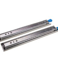 Heavy Duty Ball Bearing Drawer Slides Pair Full Extension Side Mount Cabinet Rails, steel, 12 to 50 inches, for kitchen and bedroom.