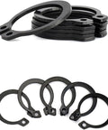 10 Pcs Premium 40-48mm External Retaining Rings Heavy Duty C Clips Circlips made of 65Mn steel for securing shafts and components.