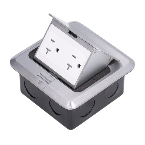 Shop Grade 250V 20A Floor Electrical Outlet With Embedded Pop Up Power Socket And Ip40 Weather Seal designed for office use.