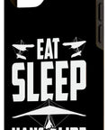 Hang Gliding Case For 15 Plus Eat Sleep Hang Glide Repeat Graphic Two Piece Shock Absorbing Polycarbonate Shell