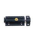Beefy Stainless Steel Spring Loaded Latch Pin Door Bolt Lock Black Sliding Barrel Latch With Screws Heavy Duty Security Lock