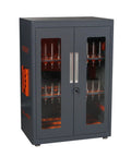 Beefy Heavy Duty CNC Tool Holder Cabinet for CAT30 Storage and Organization with steel frame and ABS cushioning, front view