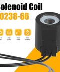 Solenoid Coil 12V DC 16W One Half Inch Hole Dual Wire Leads For Hydraulic Power Unit Lift Dump Valve Stem Series 08