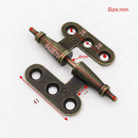 Top Notch Vintage Metal Cabinet Door Hinges Four Pair Heavy Duty Antique Wardrobe Cupboard Hardware For Closets And Bookcases With Tough As Nails Build And Zero Hassle Install, showing detailed measurements.