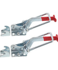 Beefy Heavy Duty Toggle Clamp Set Galvanized Iron With Corrosion Protection 2 Pack Quick Release Latch Clamp Holds Up To 2183 Lbs Built For Marine Gear Transport Case And Tough Tool Box, 2-pack