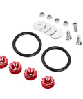 Red Quick Release Bumper Fastener Kit With Aircraft Grade Aluminum, Four Fasteners For Easy Front And Rear Bumper Removal