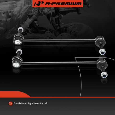 Two Pack Front Sway Bar Links Stabilizer Kit For Chevrolet Malibu 2013 To 2015 Malibu Limited 2016 model displayed horizontally