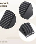 Close-up detail of Adjustable Zinc Alloy Door Stopper Wedge With Anti Slip Surface Stays Put From 1.85 To 3.1 Inches No Drilling Required Compact Door Holder For Home Office And Warehouse.