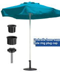 Six Piece Patio Umbrella Base Ring Cover And Cap Kit With M8 Thread Hand Knob Caps Replacement Parts For Patio Umbrella Stands