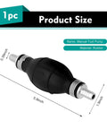 Versatile 3/8 Inch 10 Mm Rubber Fuel Primer Bulb For Your Daily Whip Or Marine Rig Solid Hand Fuel Pump shown with dimensions.