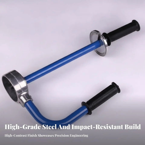 Heavy Duty Manual Stretch Wrap Dispenser Built Like A Tank For Busy Warehouses Ergonomic Black Grip Design Takes The Burn Right Outta Your Hands Rock Solid Alloy Core Gets Every Pallet Wrapped Swift, featuring high-grade steel body and ergonomic grips.