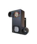 Compact Solid State Lidar Sensor With 110 Degree Field Of View, 30 To 400 Millimeter Scanning Range, shown in front view.