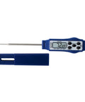 Compact Waterproof Digital Food Thermometer With 2.81 Inch Stem And FDA Recommended 1.5mm Probe, NSF Certified, Blue